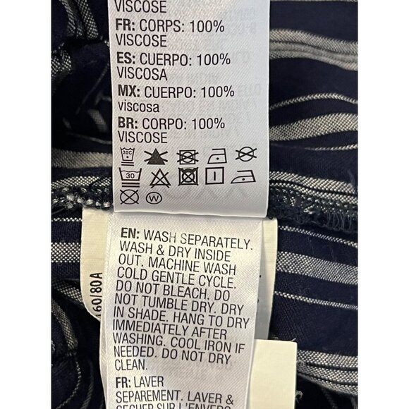 Roxy Sandy Break Stripe Romper Adjustable Strap Blue Shorts Sleeveless NWT New - Picture 9 of 9